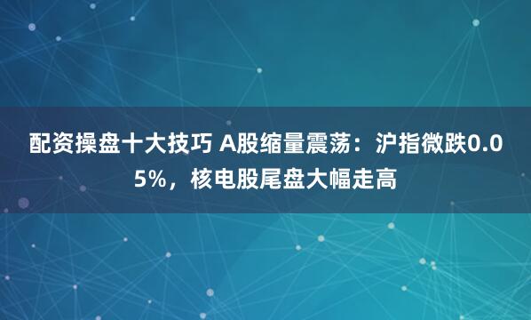 配资操盘十大技巧 A股缩量震荡：沪指微跌0.05%，核电股尾盘大幅走高