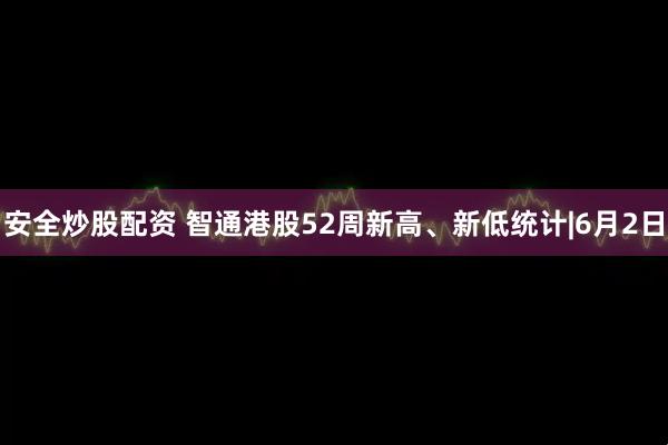 安全炒股配资 智通港股52周新高、新低统计|6月2日