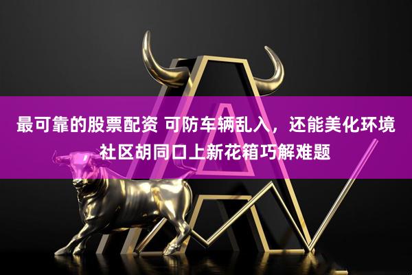 最可靠的股票配资 可防车辆乱入，还能美化环境，社区胡同口上新花箱巧解难题